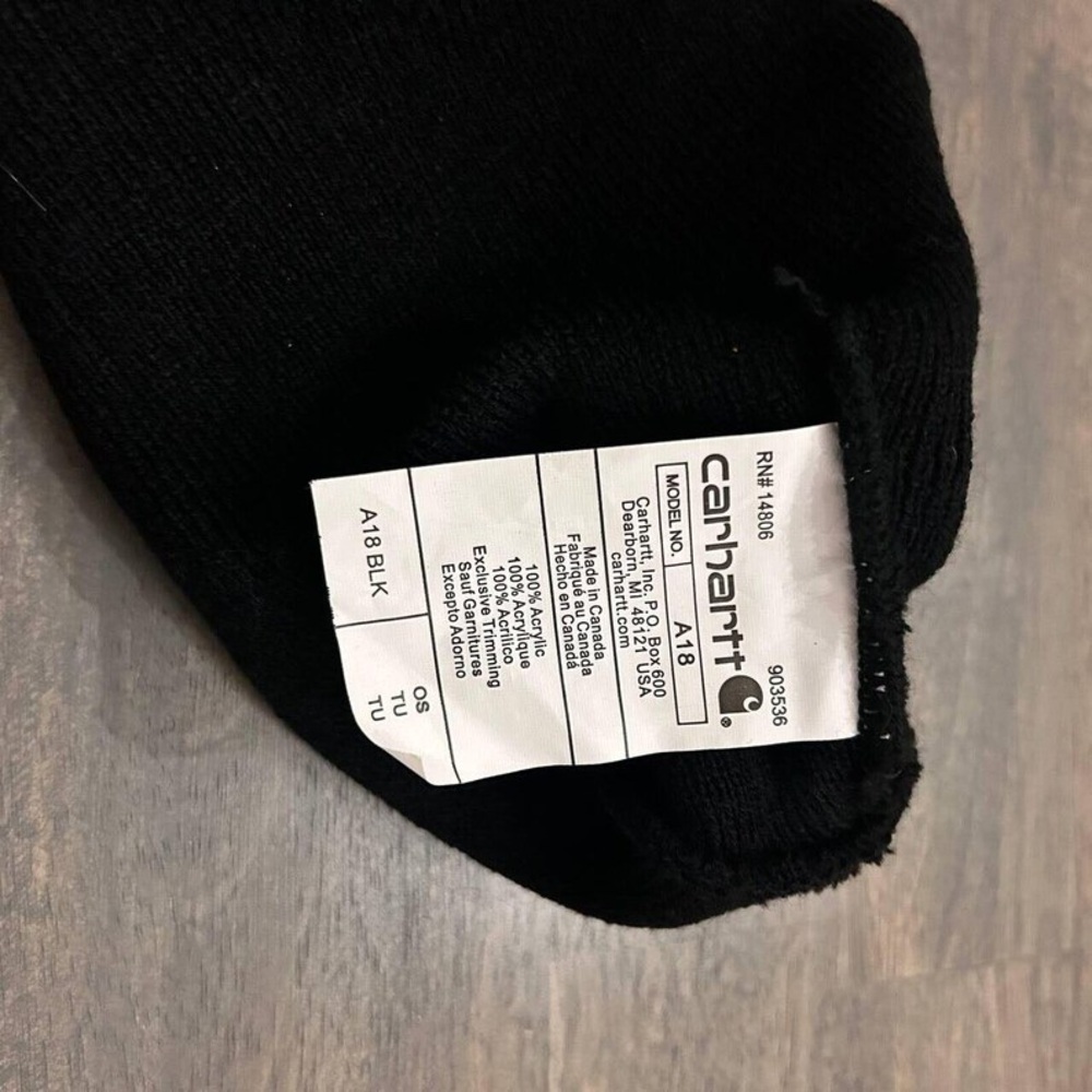 Carhartt Black Beanie